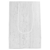 Sac Cadeau Moyen Hydrangée blanche et papillon sur le bois (Dos)