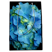 Sac Cadeau Moyen Hydrangée bleue (Devant)