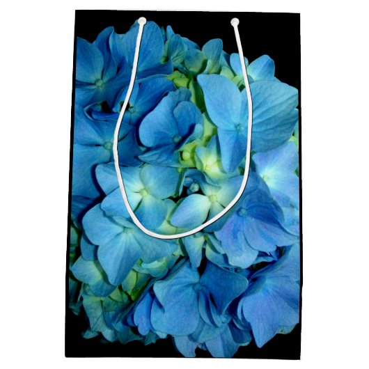 Sac Cadeau Moyen Hydrangée bleue (Dos)
