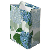 Sac Cadeau Moyen Hydrangée bleue (Dos Angle)