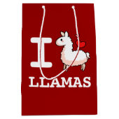 Sac Cadeau Moyen I lamas de lama (Devant)