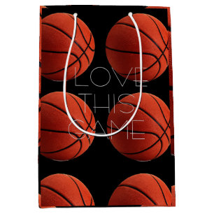 Sac Cadeau Moyen I Love Basketball Close Up