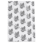 Sac Cadeau Moyen Icône noir et blanc de maïs doux (Devant)