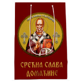 Sac Cadeau Moyen Icône orthodoxe Saint Nicolas 01 (Dos)