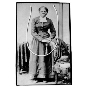 Sac Cadeau Moyen Icônes de l'histoire noire : Harriet Tubman, Droit