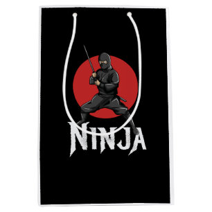 Sac Cadeau Moyen illustration de l'épée japonaise ninja