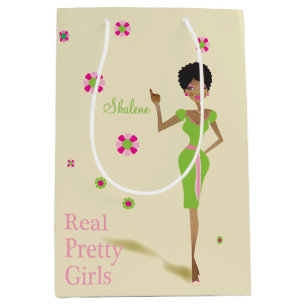 Sac Cadeau Moyen Illustration girly de la vie de sororité