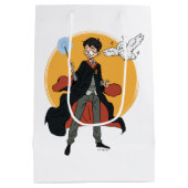 Sac Cadeau Moyen Illustration HARRY POTTER™ et Hedwig (Dos)