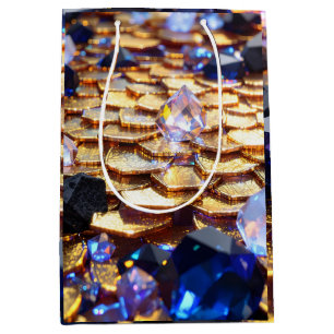 Sac Cadeau Moyen Imaginaire de luxe Gemstone Abstrait