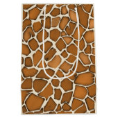 Sac Cadeau Moyen Impression à motif de fourrure de girafe (Dos)