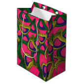 Sac Cadeau Moyen Impression Africaine (Devant Angle)
