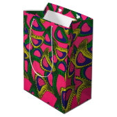Sac Cadeau Moyen Impression Africaine (Dos Angle)