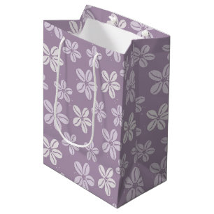 Sac Cadeau Moyen Impression Aloha hawaïenne motif coquillage beachy