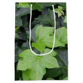 Sac Cadeau Moyen Impression botanique verte Ivy (Dos)
