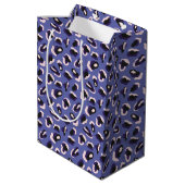 Sac Cadeau Moyen Impression d'animal abstrait violet (Dos Angle)
