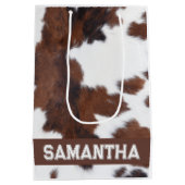 Sac Cadeau Moyen Impression de vache Extraordinaire (Dos)