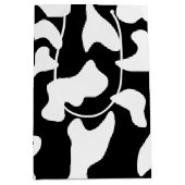 Sac Cadeau Moyen Impression de vache noir blanc (Devant)