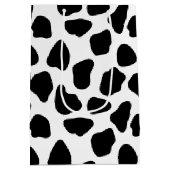Sac Cadeau Moyen Impression de vache noire et blanche (Dos)