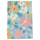 Sac Cadeau Moyen Impression florale d'été (Devant)