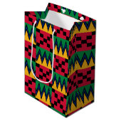 Sac Cadeau Moyen Impression géométrique africaine Kwanzaa (4) (Devant Angle)