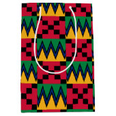 Sac Cadeau Moyen Impression géométrique africaine Kwanzaa (4) (Devant)