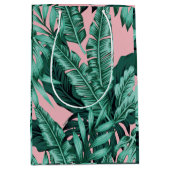 Sac Cadeau Moyen Impression Palme rose (Devant)