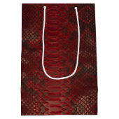 Sac Cadeau Moyen Impression Python rouge et noir (Dos)