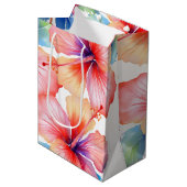 Sac Cadeau Moyen Imprimé hawaïen (Devant Angle)