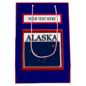 Sac Cadeau Moyen Indicateur de l'état de l'Alaska (Dos)
