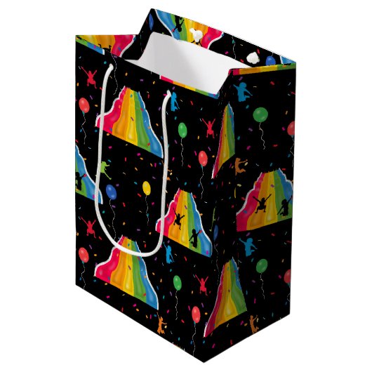 Sac Cadeau Moyen Indoor Slide Park Kids Playground  (Devant Angle)