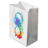 Sac Cadeau Moyen Infinity avec méduse arc-en-ciel (Dos Angle)
