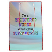Sac Cadeau Moyen Infirmière inscrite (Dos)