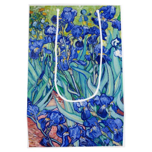 Sac Cadeau Moyen Irises Vincent van Gogh (Dos)