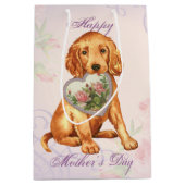 Sac Cadeau Moyen Irish Setter Heart Maman (Devant)