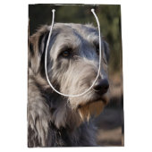 Sac Cadeau Moyen Irish Wolfhound Je Ne Suis Pas Amusé, (Devant)