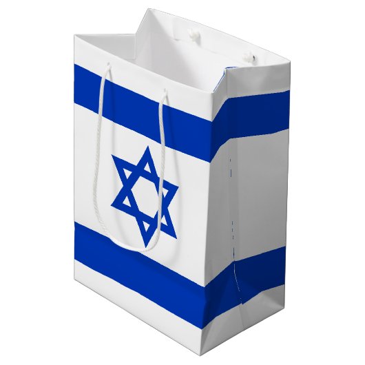 Sac Cadeau Moyen Israël drapeau patriotique moderne (Devant Angle)