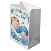 Sac Cadeau Moyen It’s a Boy Baby Shower (Dos Angle)