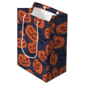 Sac Cadeau Moyen Jack-O-Lantern (Devant Angle)