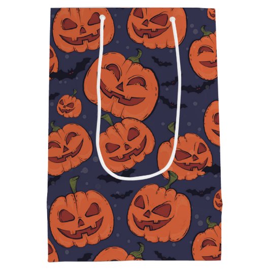 Sac Cadeau Moyen Jack-O-Lantern (Dos)