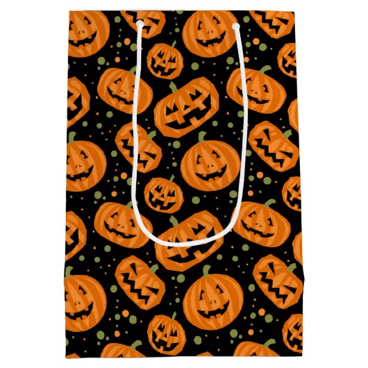 Sac Cadeau Moyen Jack-O-Lantern (Dos)