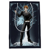 Sac Cadeau Moyen Jack Russell Terrier Patronus d'Anime Ron Weasley (Devant)
