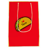 Sac Cadeau Moyen J'adore les Tacos (Dos)