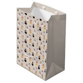 Sac Cadeau Moyen J'adore mes chats (Devant Angle)