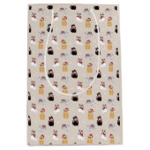 Sac Cadeau Moyen J'adore mes chats (Devant)