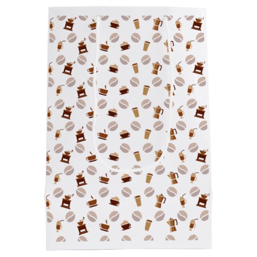 Sac Cadeau Moyen J'aime le café (Dos)