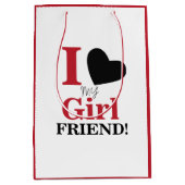 Sac Cadeau Moyen J'Aime Ma Fille (Devant)