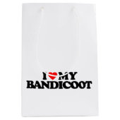 SAC CADEAU MOYEN J'AIME MON BANDICOOT (Devant)