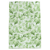 Sac Cadeau Moyen Jardin botanique Vintage Rose vert (Dos)