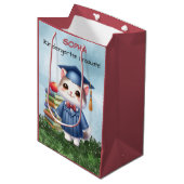 Sac Cadeau Moyen Jardin d'enfants Graduation mignonne Chat fille (Devant Angle)