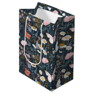Sac Cadeau Moyen Jardin des papillons